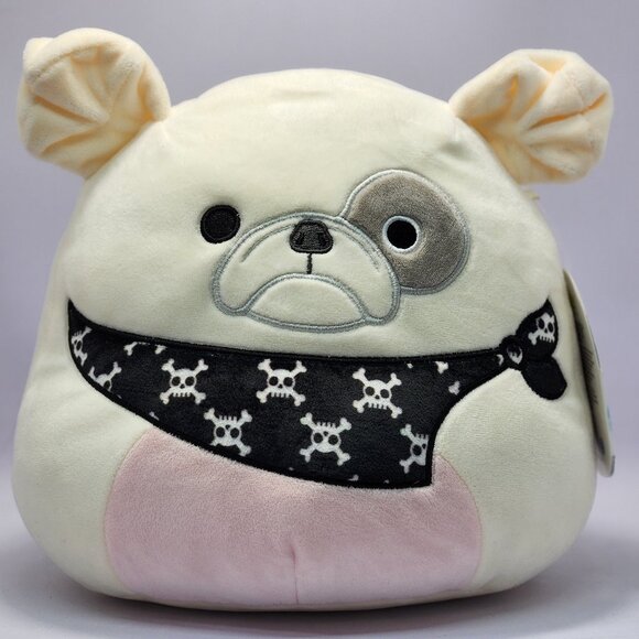 Squishmallow Elanor the Pirate Bulldog! 8”  NWT - Picture 1 of 12